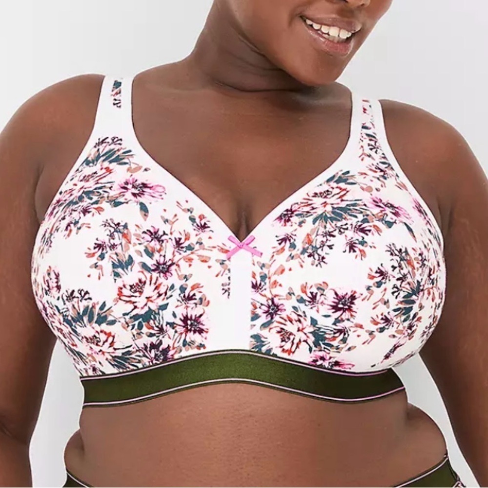 Cacique Cotton Lightly Lined No Wire Bra